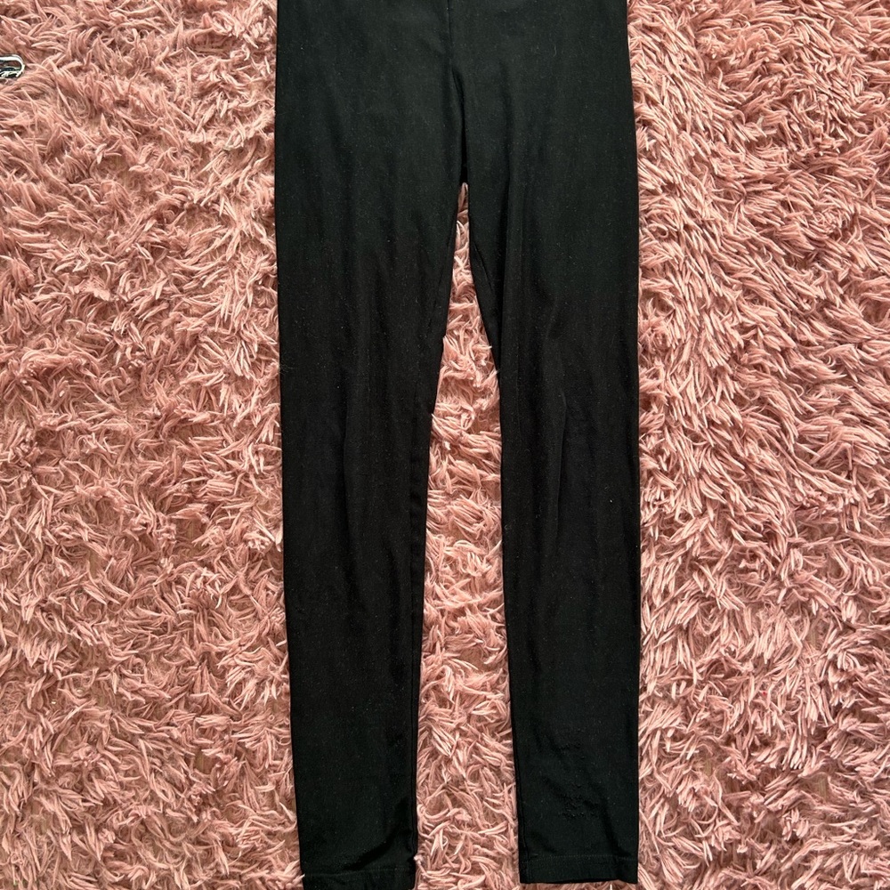 Black Leggings with Stretchy Fit and Full Length